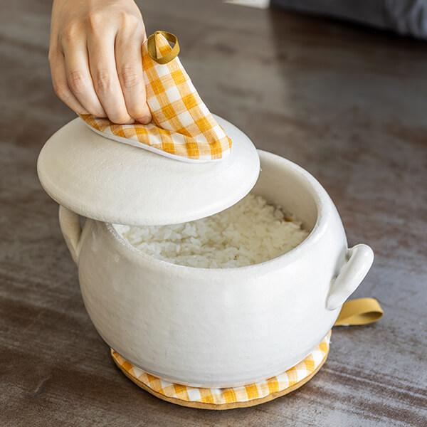 Kurihara Harumi 1合炊きご飯釜 2色セット