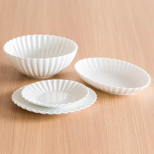 share with Kurihara harumi ギフト包装可食器 新輪花オーバル皿 栗原