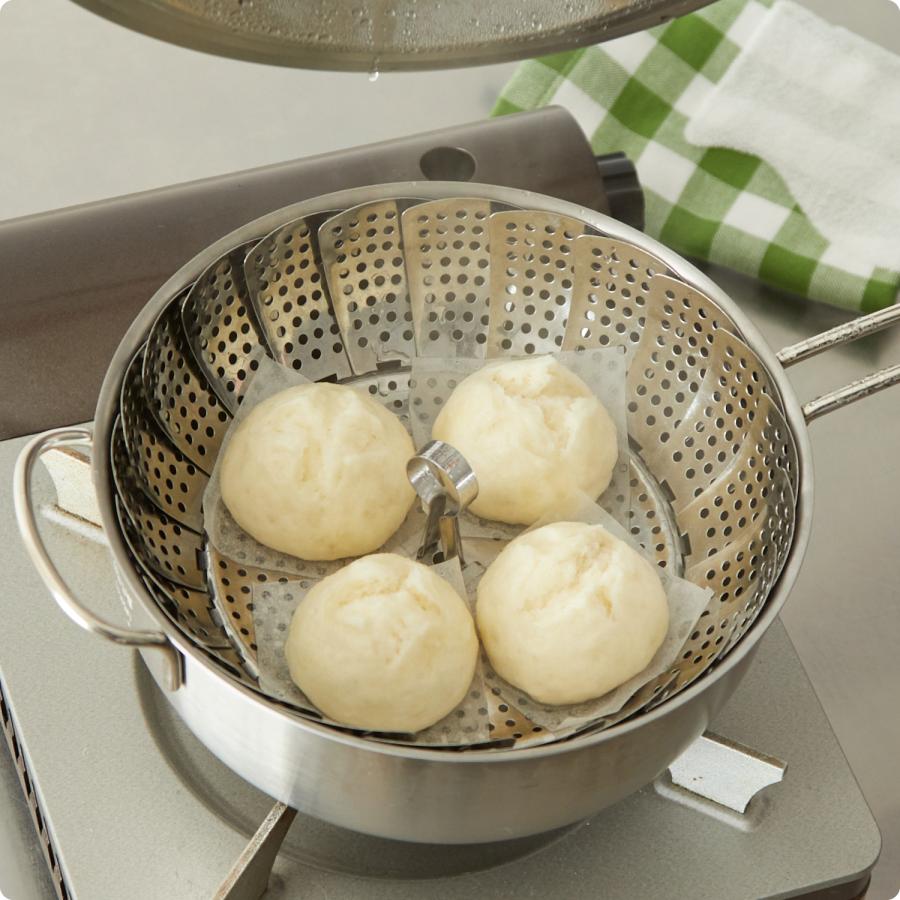 share with Kurihara harumi 蒸し器 16〜24cm用 鍋 ステンレス