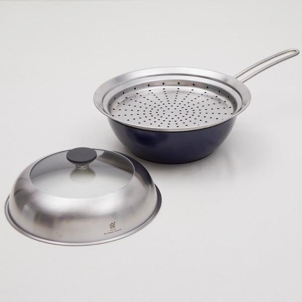 share with Kurihara harumi フライパン用 ドーム型蒸し器 24-26cm