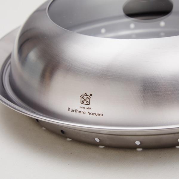 share with Kurihara harumi フライパン用 ドーム型蒸し器 24-26cm