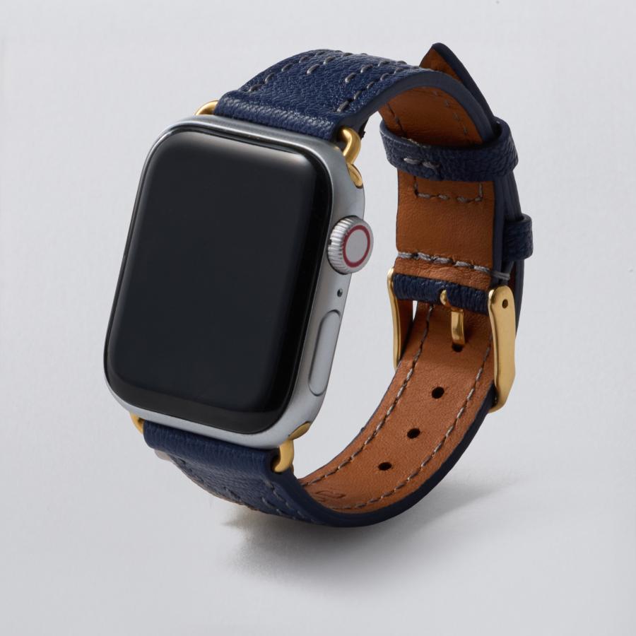 時計 175 Apple Watch エルメス ブルーラン クレ レザーバンド