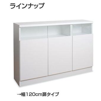 リビングキャビネット幅80 扉タイプ 収納家具 タンス チェスト 完成品 扉にガラスが一体化 スタイリッシュ  NO-0001 日本製 ランキング1位の画像