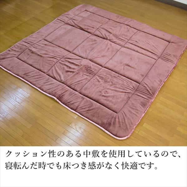 300円クーポン進呈 日本製 快適 こたつ敷き布団 190×240cm こたつ こたつ布団 こたつ敷き布団 KS- VLAP240EN 体圧分散 敷き布団 弾力性 快適 ベロア風 光沢感｜yutoriplan｜02