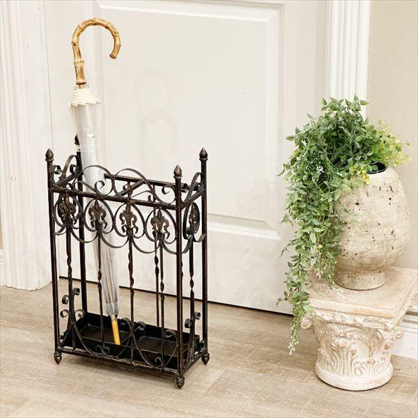 アンティーク調のアイアン傘立て Sサイズ 高さ58cm 玄関家具 傘立て AJ