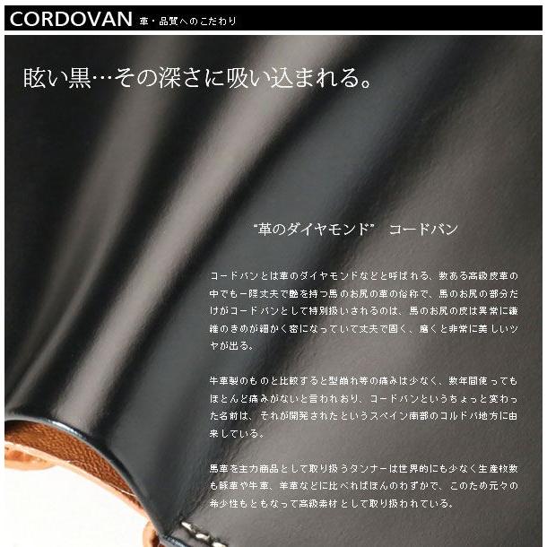 MOLTFASIO コードバン×ブルレザー カードスライド折財布 メンズ