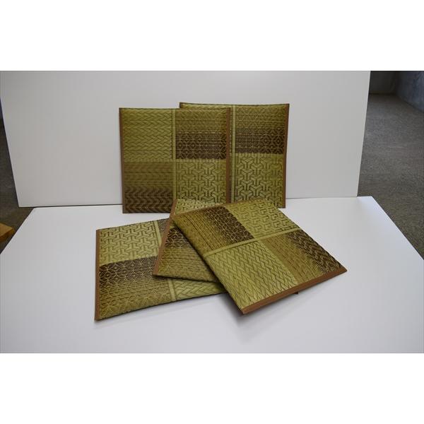 紋織 い草座布団 55×55cm 同色5枚組 クッション 座布団 座布団 120002143 日本製 い草 夏 高級感 接客 来客 おの画像