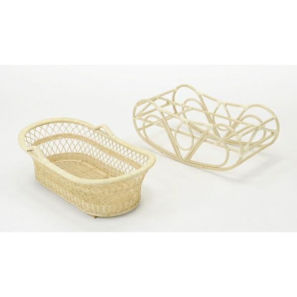 300円クーポン進呈 籐 ヨーラン布団セット ベビー用家具 バウンサー  