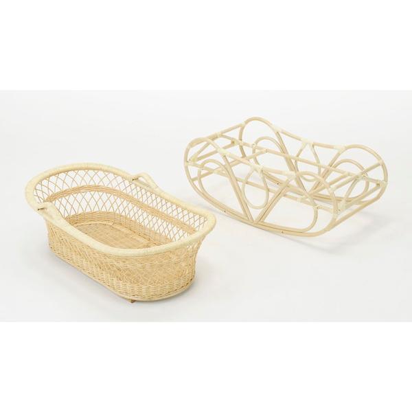 籐ヨーラン F214 ベビー用家具 バウンサー ゆりかご 完成品 ラタン 藤
