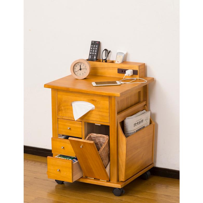 すっ桐ナイトワゴン 064837 64837 テーブル サイドテーブル 木製