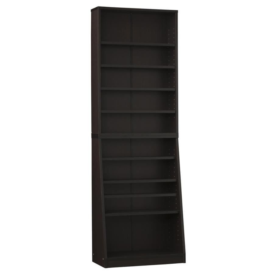 大容量ホームシェルフ 60cm幅 収納家具 本棚 ラック カラーボックス オープンラック 12021 12023 12025 ダークの画像