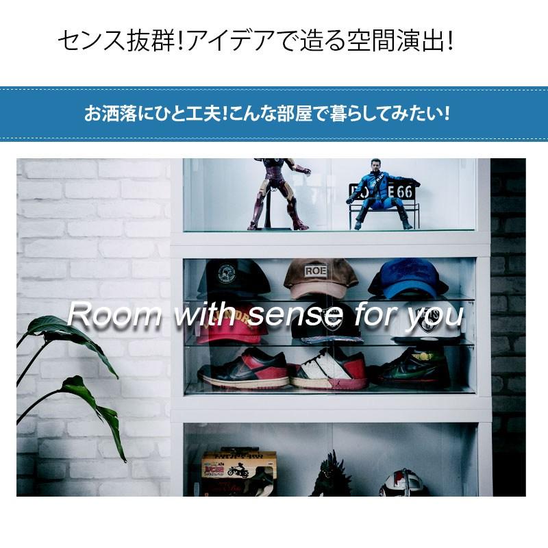 recta レクター コレクションボード LEDあり 棚あり ラック シェルフ 本棚 ウォールシェルフ kt26-023wh ジオラマにワイド設計！買い足しができの画像