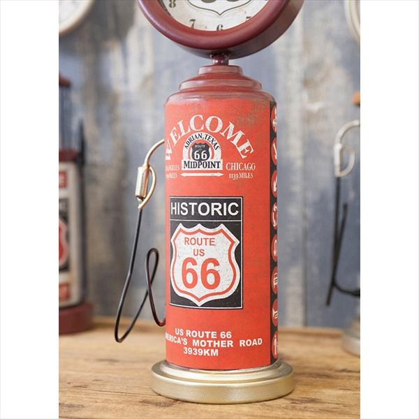 300円クーポン進呈 テーブルクロック ガスポンプ WELCOME HISTORIC ROUTE66 2個セット インテリア時計 置き時計 C2085 オールディーズ インテリア 店舗 ディス｜yutoriplan｜04