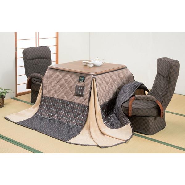 ハイタイプこたつ本体 正方形 こたつ こたつテーブル a35452 FL-3682 ハイタイプ ダイニングこたつ ダイニングテーブル ハイタイプこたつ コンの画像