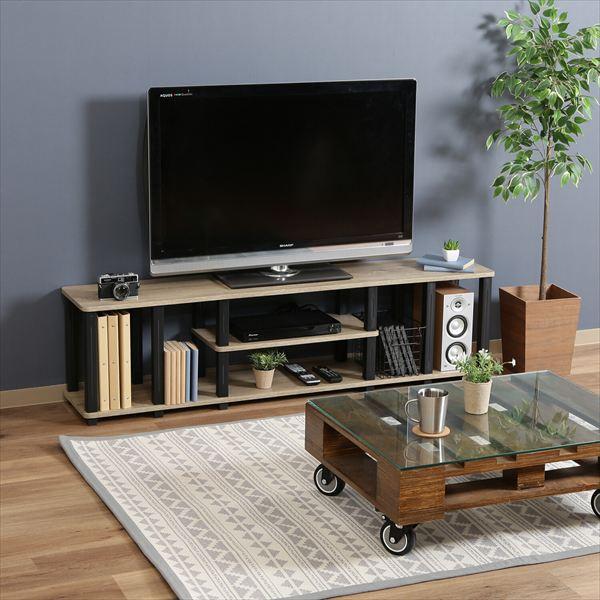 フィット TVラック 幅150cm テレビ台 キャビネット ローボード 70693