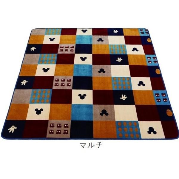 “Disney Mickey ディズニー　ミッキー　ラグ　カーペット　マット ふわもこフランネル素材中敷きラグ ミッキー 130×185cm カーペット