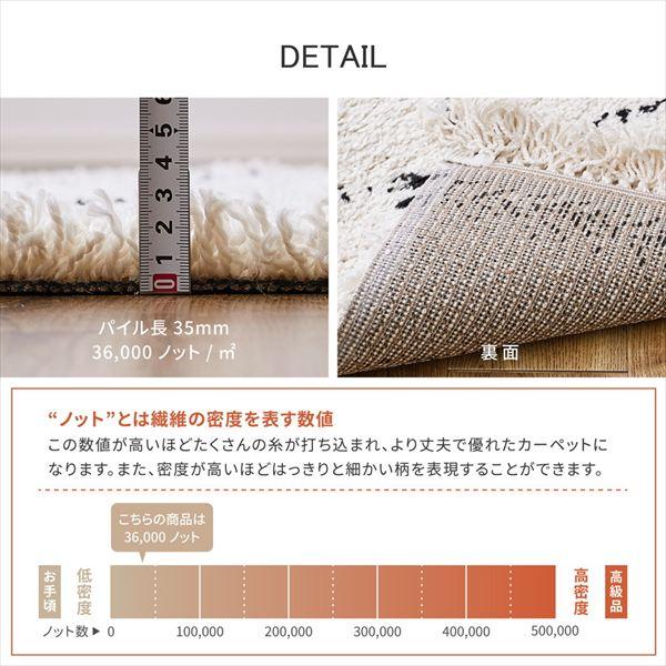 ベルギー製 ウィルトンラグ BOHO 200×200cm カーペット ラグ マット