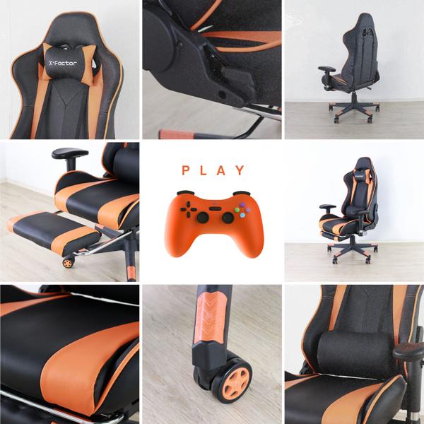 ＼レビューでプレゼント／プロゲーマーも納得のフットレスト付ゲーミングチェア GC-XFCT 椅子 スツール 座椅子 パーソナルチェア GC-XFCT パーソナルチェア ワ_6