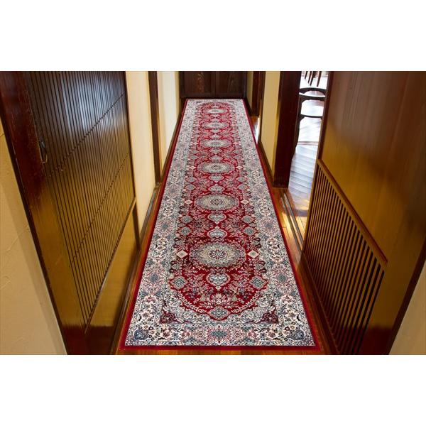 ＼レビューでプレゼント／ベルギー製モケット織り廊下敷 ロイヤル2 80×440cm カーペット マット 畳 マット 廊下敷き 階段マット 9_9