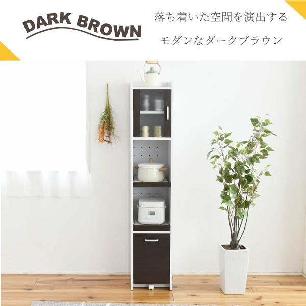 ＼レビューでプレゼント／キャスター付き スリムキッチンワゴン 高さ161cm 収納家具 キッチン収納 キッチ ランキング1位_14