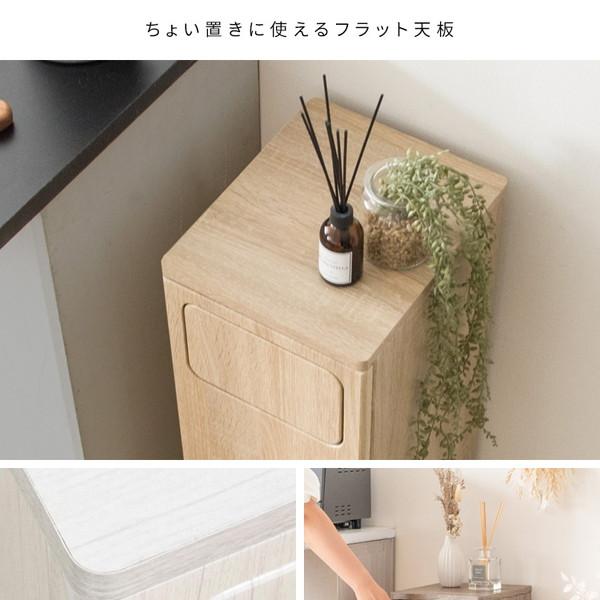 ＼レビューでプレゼント／木製プッシュダストボックス Empro（エンプロー）幅25cm 45L ゴミ箱 DB-800 ゴミ箱 蓋つき おしゃ_5