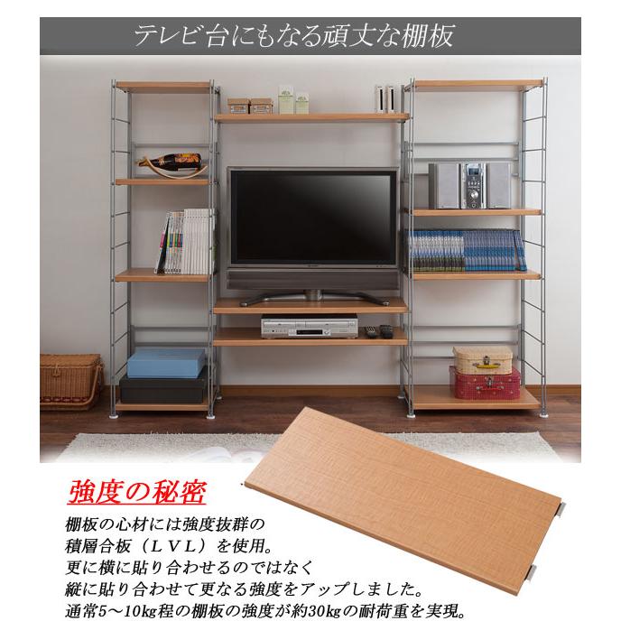 ＼レビューでプレゼント／頑丈棚オープンラック 幅60x高さ181cm ラック シェルフ 本棚 オープンシェルフ nj-0277 nj-0286 njの画像