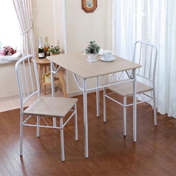 300円クーポン進呈中 ダイニングテーブル3点セット