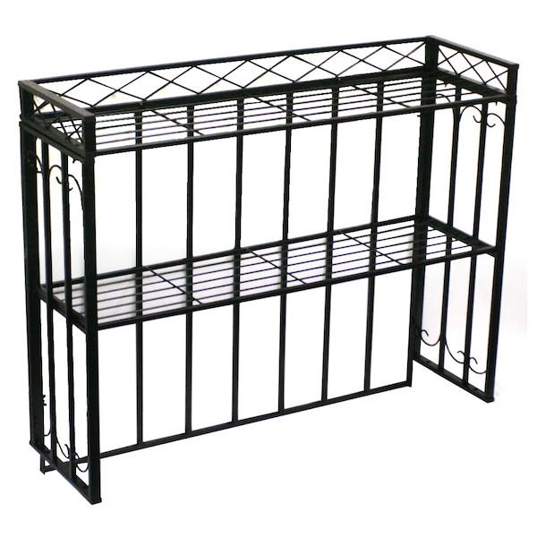 独創的 庭 ガーデニング ガーデンファニチャー 室外機カバー アイアン室外機カバー アンティークエアリー 専用棚 単品販売 Act9 簡単組立 フラワーラック 天板 注目の Www Simon Page Com