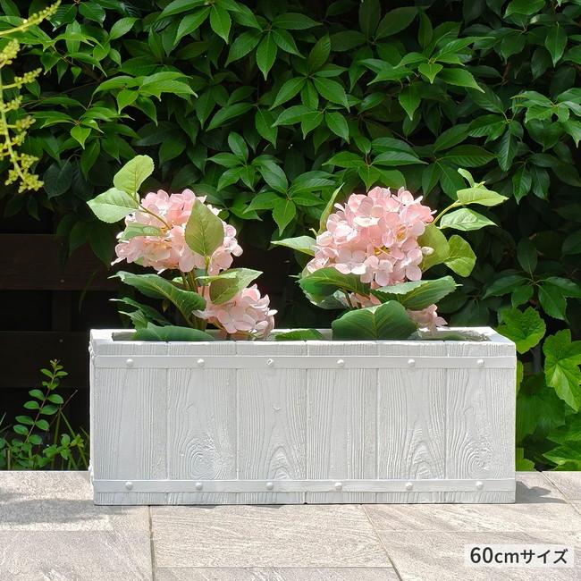 ＼レビューでプレゼント／FARBOR ファーバー 木調FRPプランター 幅80 (長角) DIY 工具 庭 ガーデニング 鉢 プランター プランター E002-RE800 木調 樽型 耐久性_4