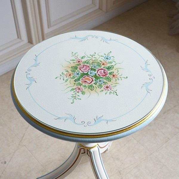 レビューでプレゼント／ROCOCO アントワネット カフェテーブル ブルー