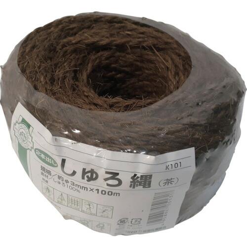加藤伝蔵商店　伝蔵　棕櫚縄３φ茶１００ｍ（２本出し）　【品番：K101】（Yahoo!・生活雑貨 yutorito）
