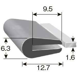 岩田製作所（iwata）　ラバーエッジトリム　１２９Ｍ　【品番：TRE16-2-L129】_1