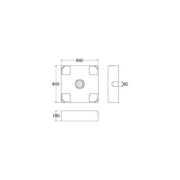 SANEI 洗濯機パン（床上配管用） 【品番：H546-640】 : 生活雑貨