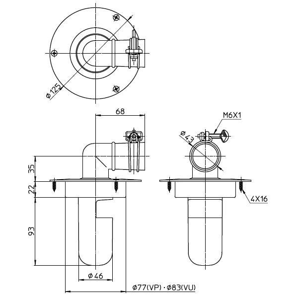 SANEI 洗濯機排水トラップ 【品番：H550-75】 : 生活雑貨 yutorito