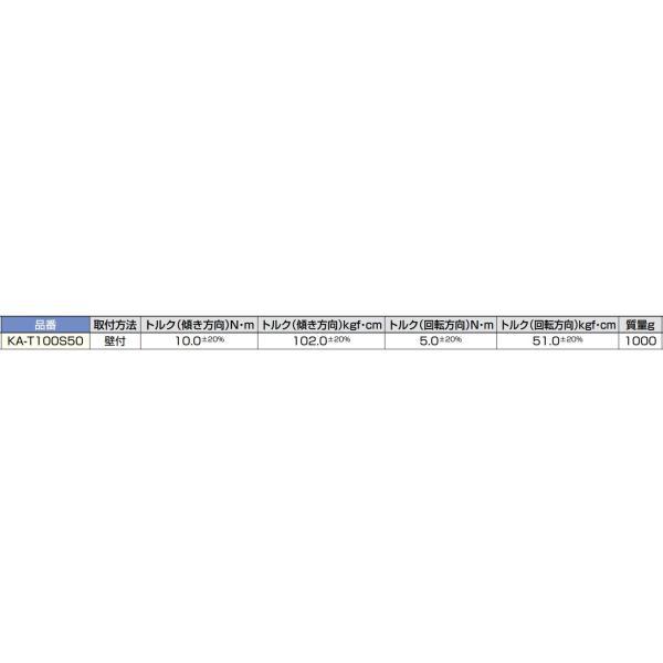 スガツネ工業　LAMP　モニターマウント KA-T100S50 トルク＆補助ロック付 PAT.P　【品番：KA-T100S50】
