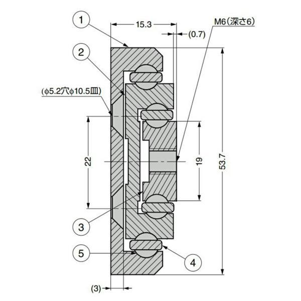 スガツネ工業　CHAMBRELAN　アルミスライドレール CBL-D500　【品番：CBL-D500-550】_1