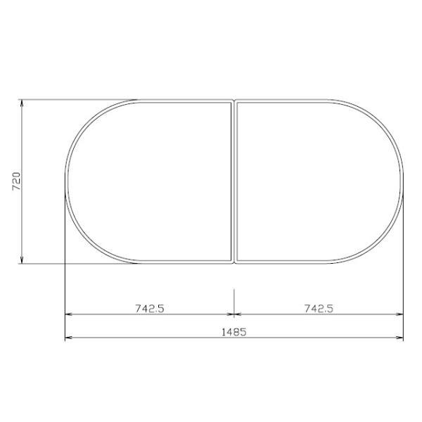 タカラスタンダード　組み合わせ式風呂フタ（2枚組）　フロフタMZS-16 W　【品番：10193675】 |  | 01