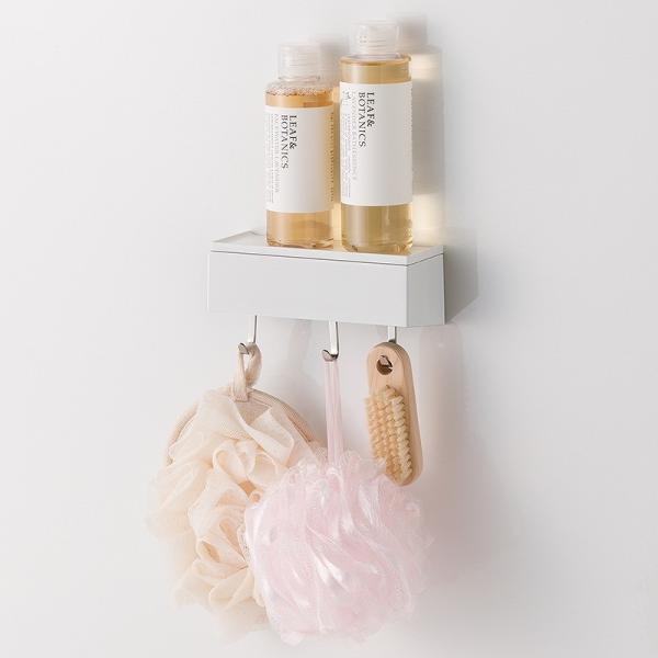 タカラスタンダード　どこでもラック スクエアタイプ　小物置きS＋フック（システムバス用）　MGSBコモノフックS　ホワイト　【品番：41282574】 | 