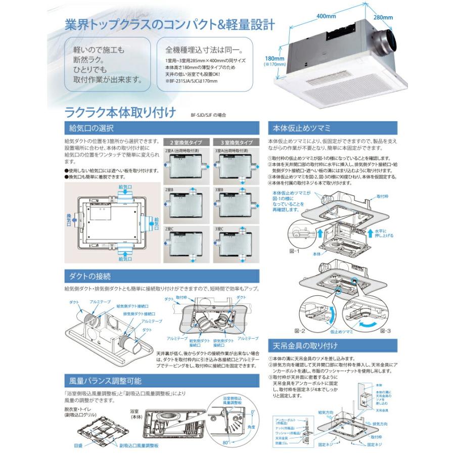 高須産業 浴室換気乾燥暖房機（1室換気） 24時間換気対応 天井タイプ