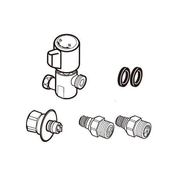 ナニワ製作所 分岐コックセット 【品番：NSQ-SKセット】○ : 生活雑貨