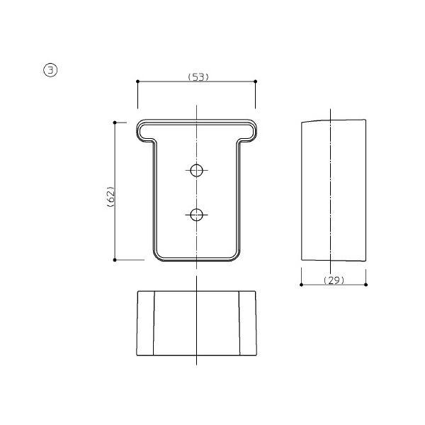 TOTO 風呂蓋フック3枚割 スノーホワイト 【品番：EKK51050W1】 : 生活