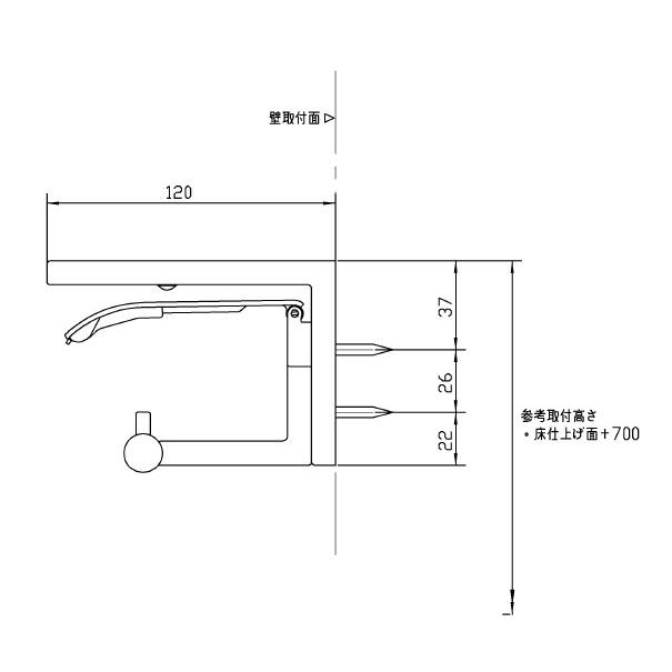 TOTO 棚付二連紙巻器 【品番：YH700AD】 : 生活雑貨 yutorito - 通販