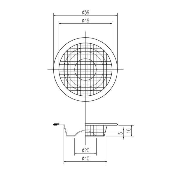 【メール便対応】LIXIL（INAX）　ヘアーキャッチャー　【品番：TS-M（5）】 |  | 01