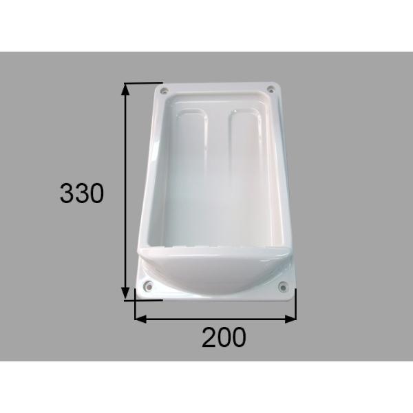LIXIL（INAX）　下部点検口フタ　ホワイト（白）　【品番：FIH-3320A（1）/N86】 | 