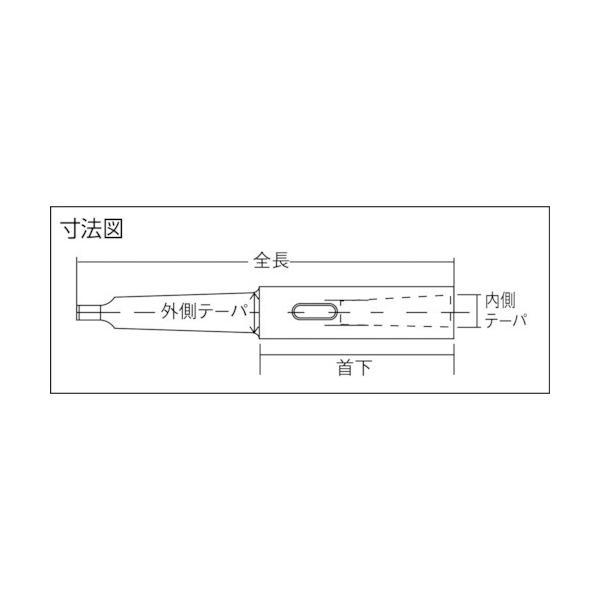 トラスコ中山（TRUSCO）　ドリルソケット焼入内径MT-5外径MT-5研磨品　【品番：TDC-55Y】_1