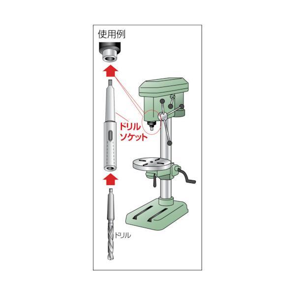 トラスコ中山（TRUSCO）　ドリルソケット焼入研磨品 ロング MT2×MT3 首下200mm　【品番：TDCL-23-200】_2
