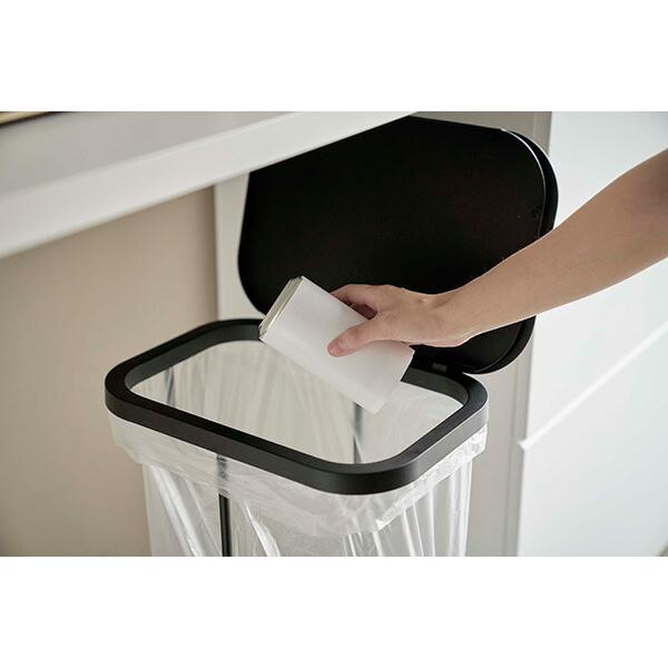 山崎実業 横開き分別ゴミ袋ホルダー ルーチェ ブラック 4903208049085 【品番：04908】 |  | 03