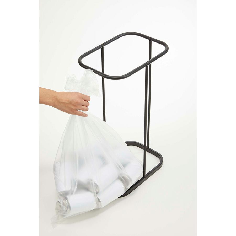山崎実業 横開き分別ゴミ袋ホルダー ルーチェ ブラック 4903208049085 【品番：04908】 |  | 04