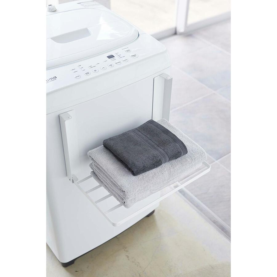 山崎実業 洗濯機横マグネット折り畳み棚 タワー ホワイト 4903208050968 【品番：05096】 |  | 01