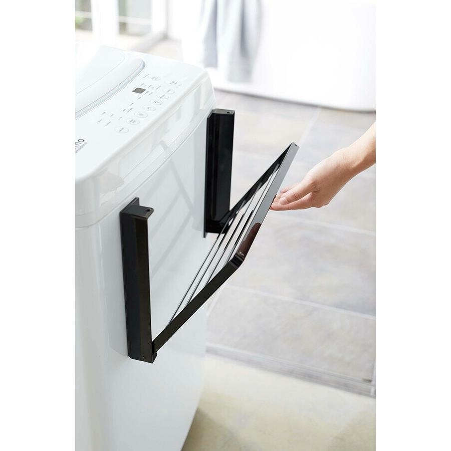 山崎実業 洗濯機横マグネット折り畳み棚 タワー ブラック 4903208050975 【品番：05097】 |  | 02